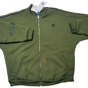 Adidas Army Green Zip Up Jacket NWT